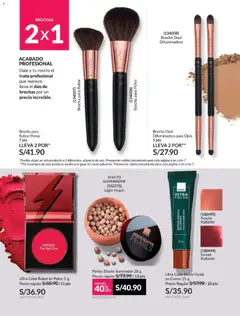 Vista previa de folleto Avon catálogo - Campaña 7 de la Avon válido desde 21.04.2026 | Página: 55 | Productos: Brocha, Crema, Polvo, Rubor