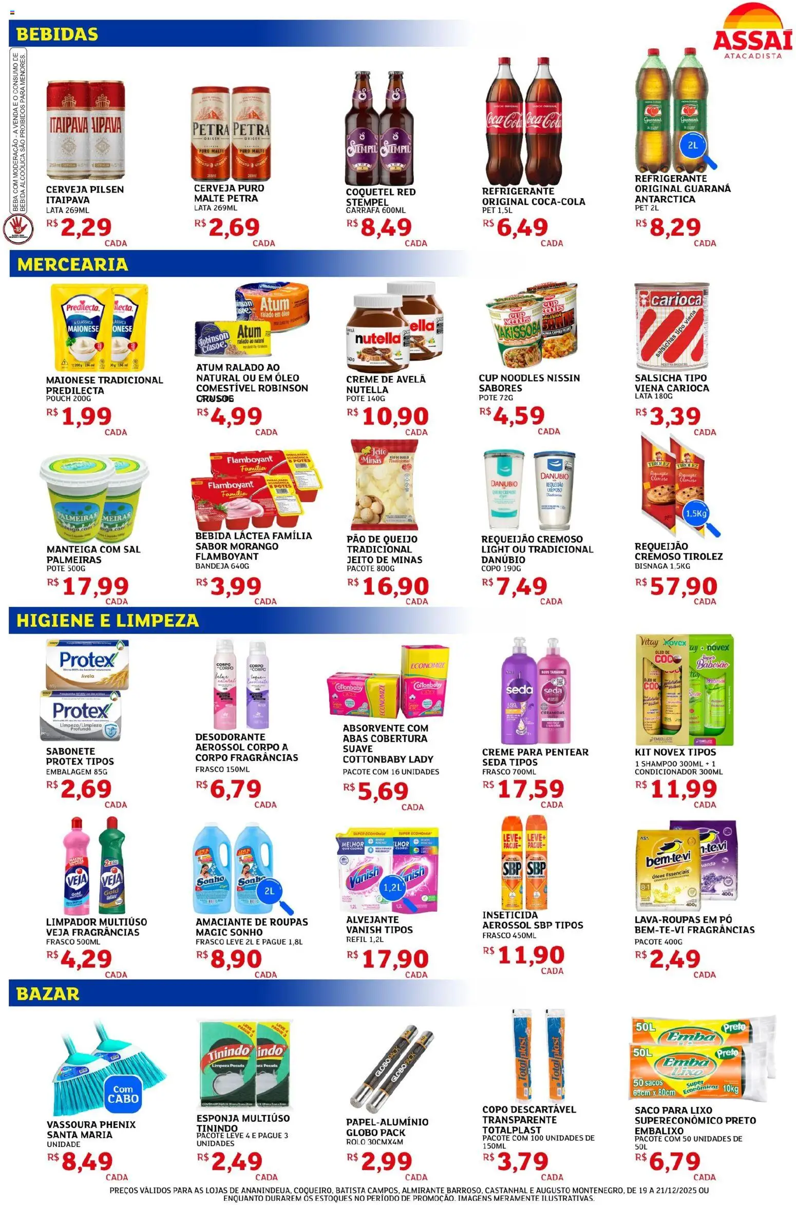 Assaí Atacadista Folheto - válido de 19.12.2025 | Página: 2 | Produtos: Pó, Desodorante, Pão, Creme