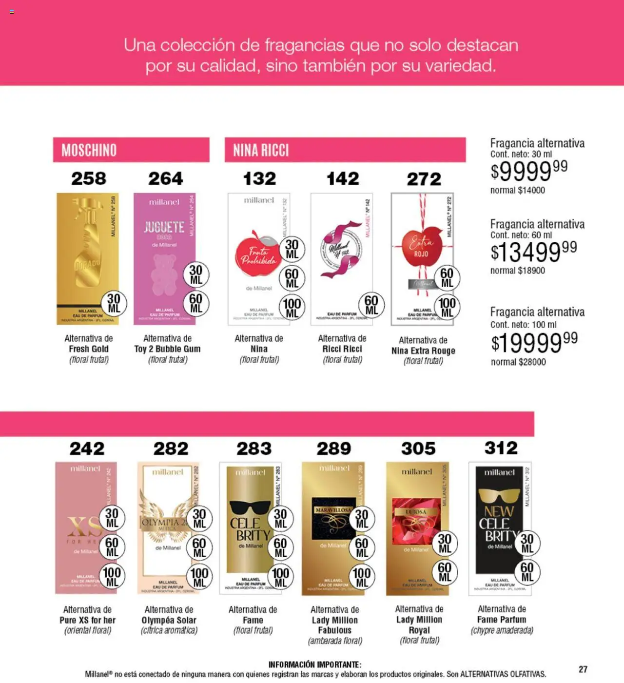 Millanel catálogo │ válido desde el 18.08.2025 | Página: 27 | Productos: Fragancia
