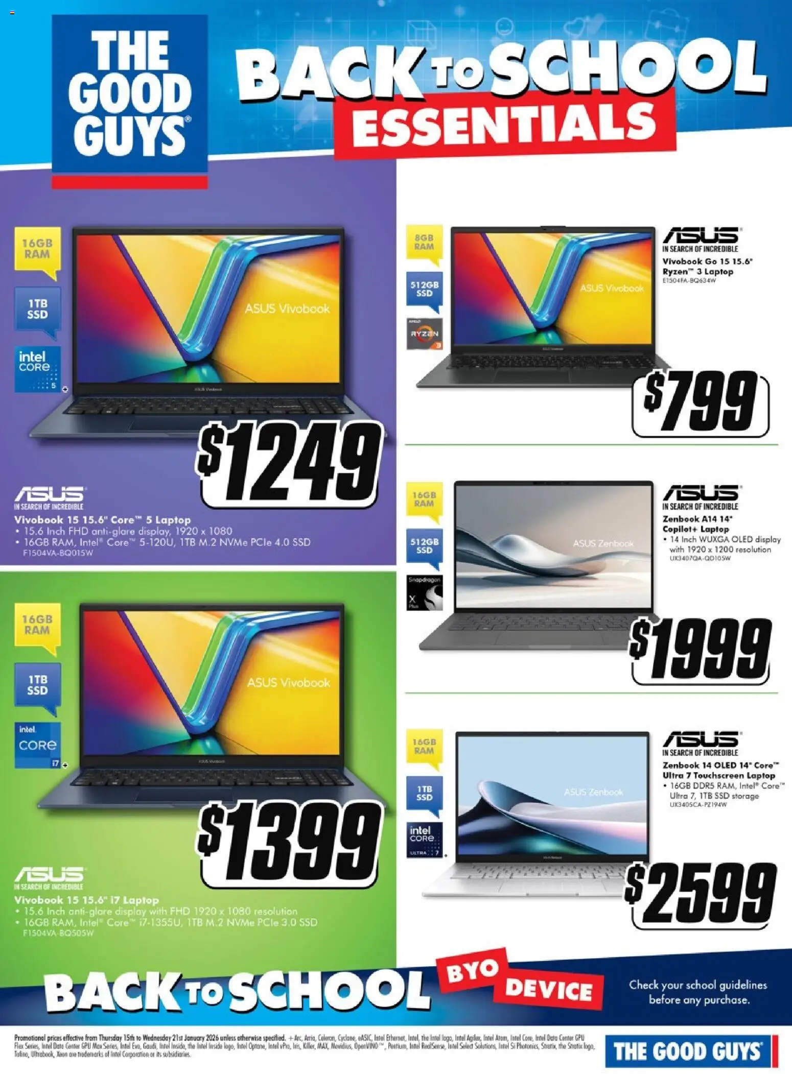 The Good Guys catalogue - valid from 14.01.2026 | Page: 3 | Products: Device, Laptop