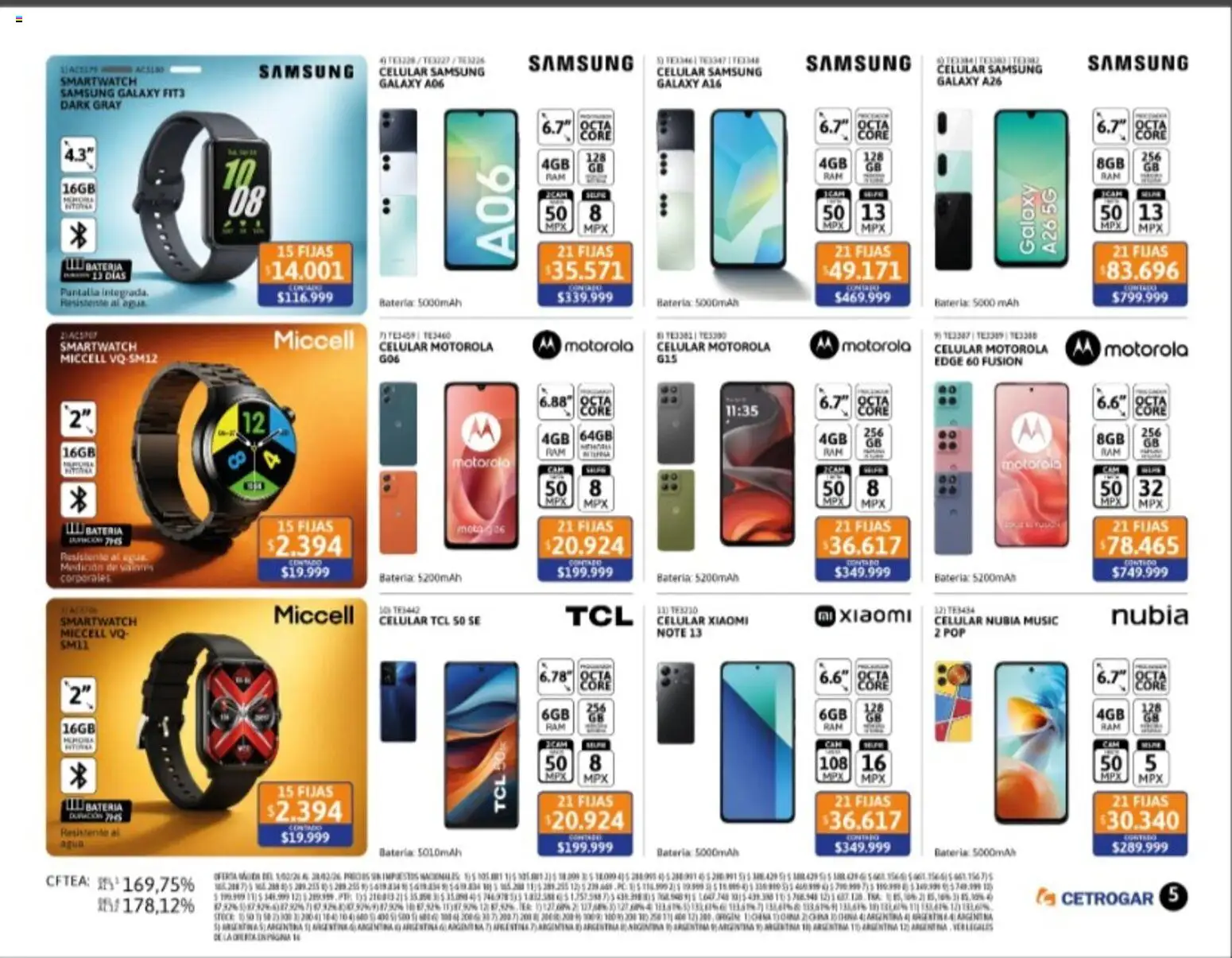 Cetrogar catálogo │ válido desde el 01.02.2026 | Página: 5 | Productos: Batería, Agua