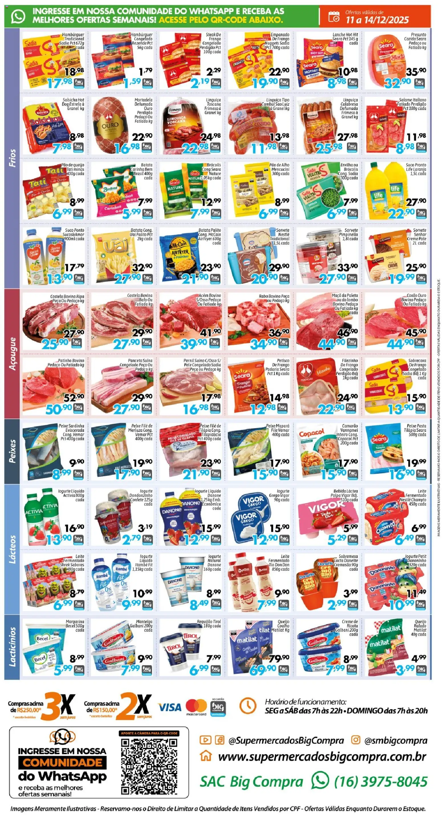 Big Compra Folheto - válido de 11.12.2025 | Página: 4 | Produtos: Pao de alho, Tilápia, Chocolate, Batata