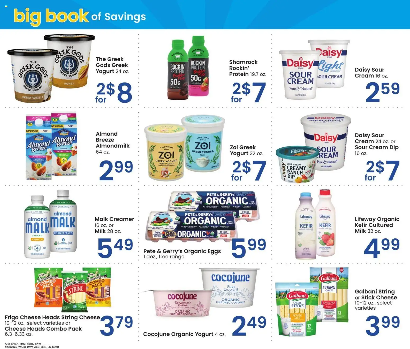 Albertsons Big Book of Savings - valid from 30.12.2025 | Page: 5 | Products: Milk, Cheese, Sour cream, Pepper