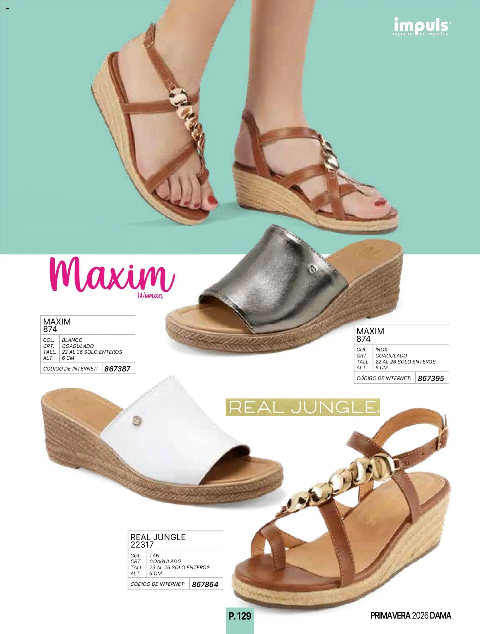 Nuevas ofertas de Impuls válidas en toda la República Mexicana desde el 01.01.2026. ¡Encuentra las mejores ofertas en Impuls catálogo Primavera! | Página: 131 | Productos: Zapatos