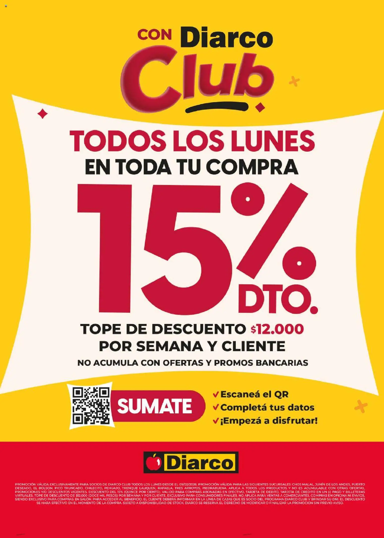 Diarco - Descuento Socios Club │ válido desde el 27.04.2026 | Página: 1 | Productos: Pico