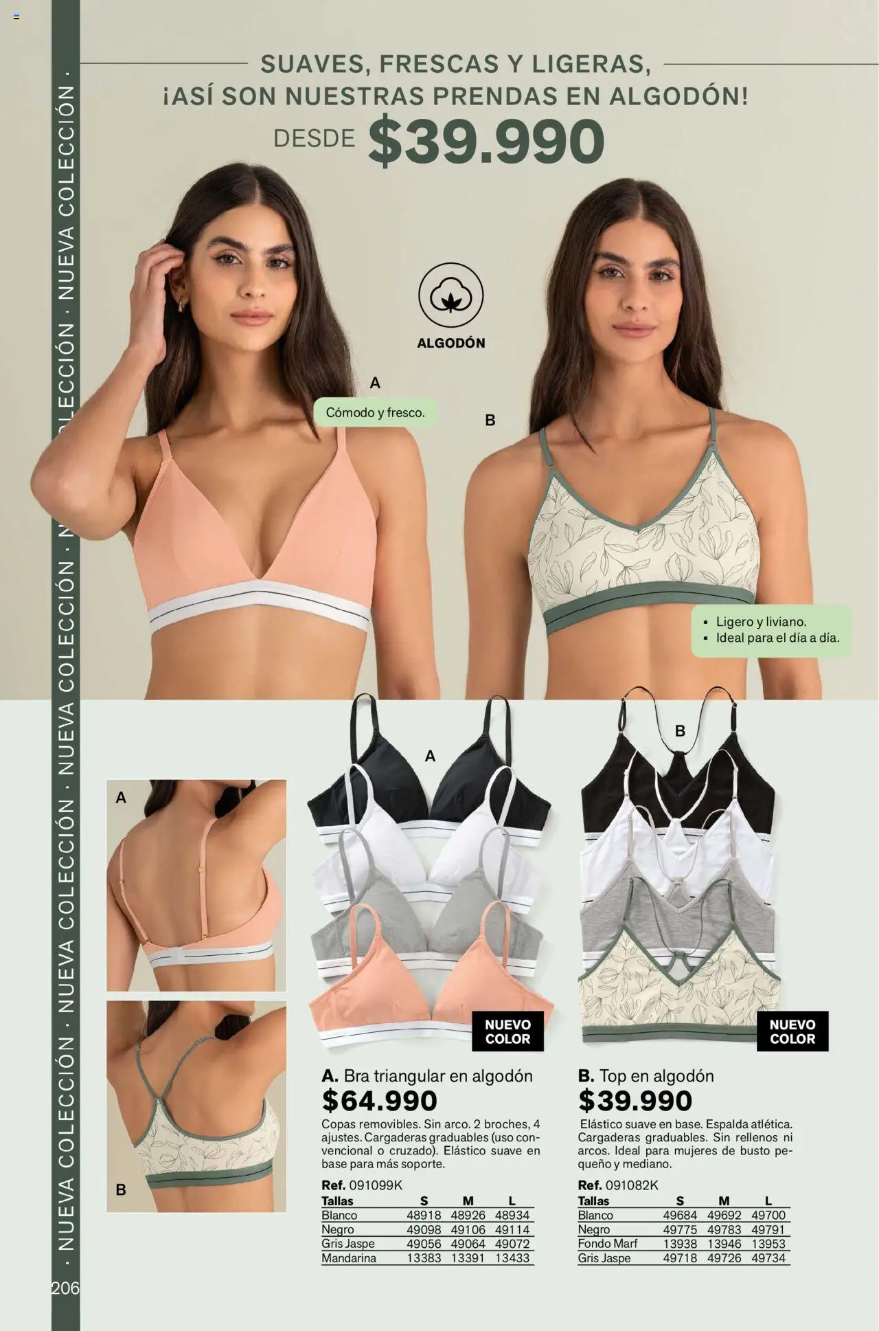 Leonisa revista - valida desde el 01.10.2025 | Página: 206 | Productos: Algodón, Top