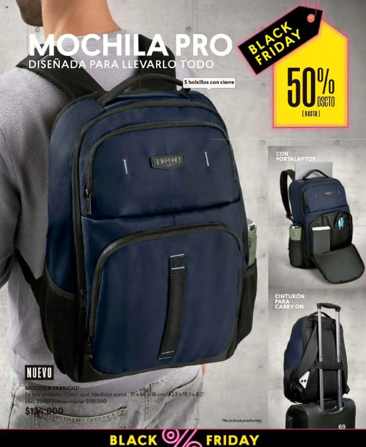 CyZone revista - valida desde el 24.09.2025 | Página: 71 | Productos: Mochila, Cinturón