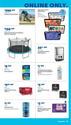 Preview of Sam's Club weekly ads valid from 18.03.2026 | Page: 21 | Products: Oil, Coffee, Game, Ipad