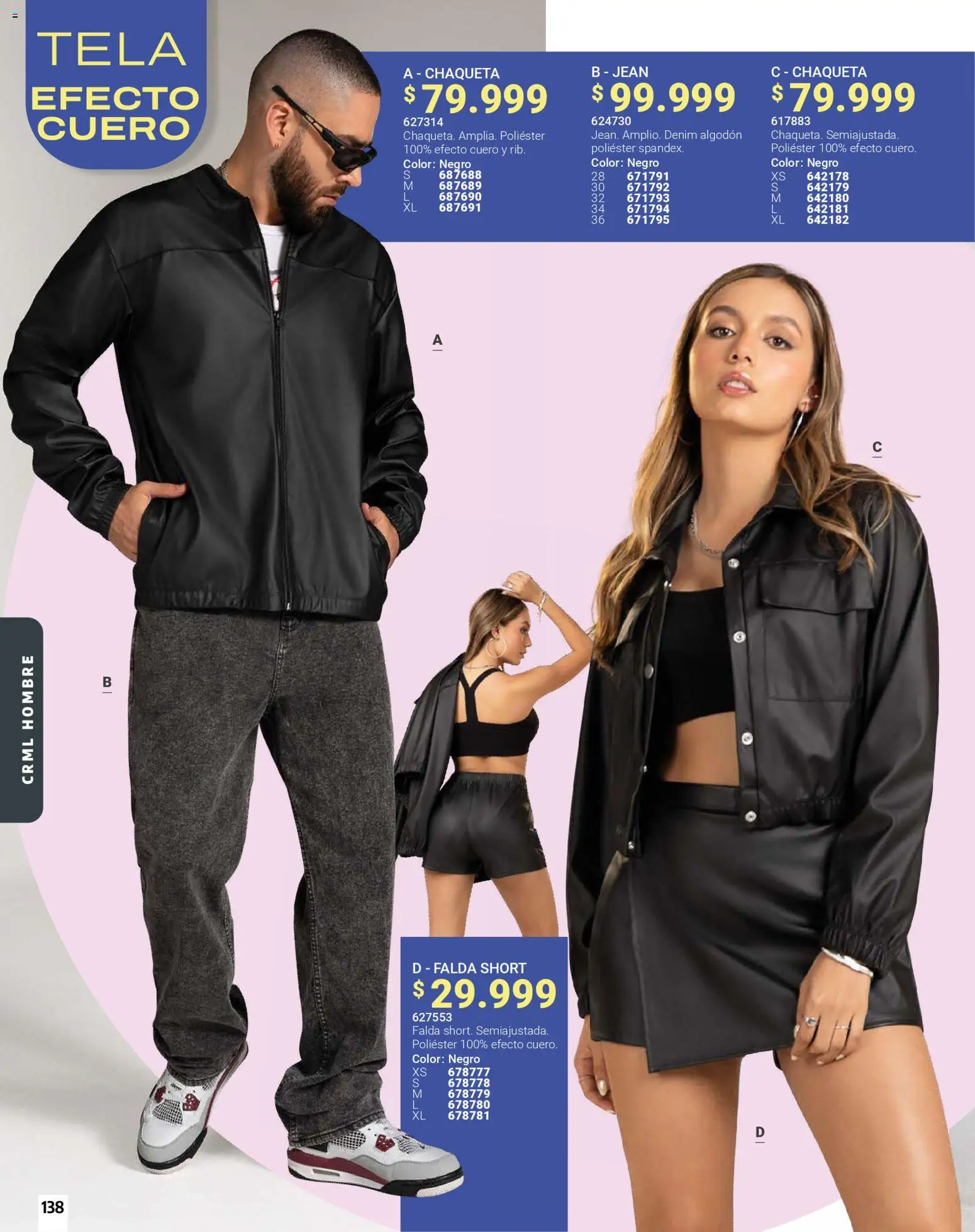 Carmel revista - valida desde el 01.01.2026 | Página: 138 | Productos: Algodón, Falda, Jean, Chaqueta