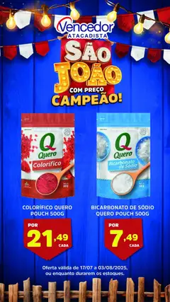 Vencedor Atacadista - Ofertas da semana - Pré-Visualização do folheto da loja Vencedor Atacadista, válido de 17.07.2025