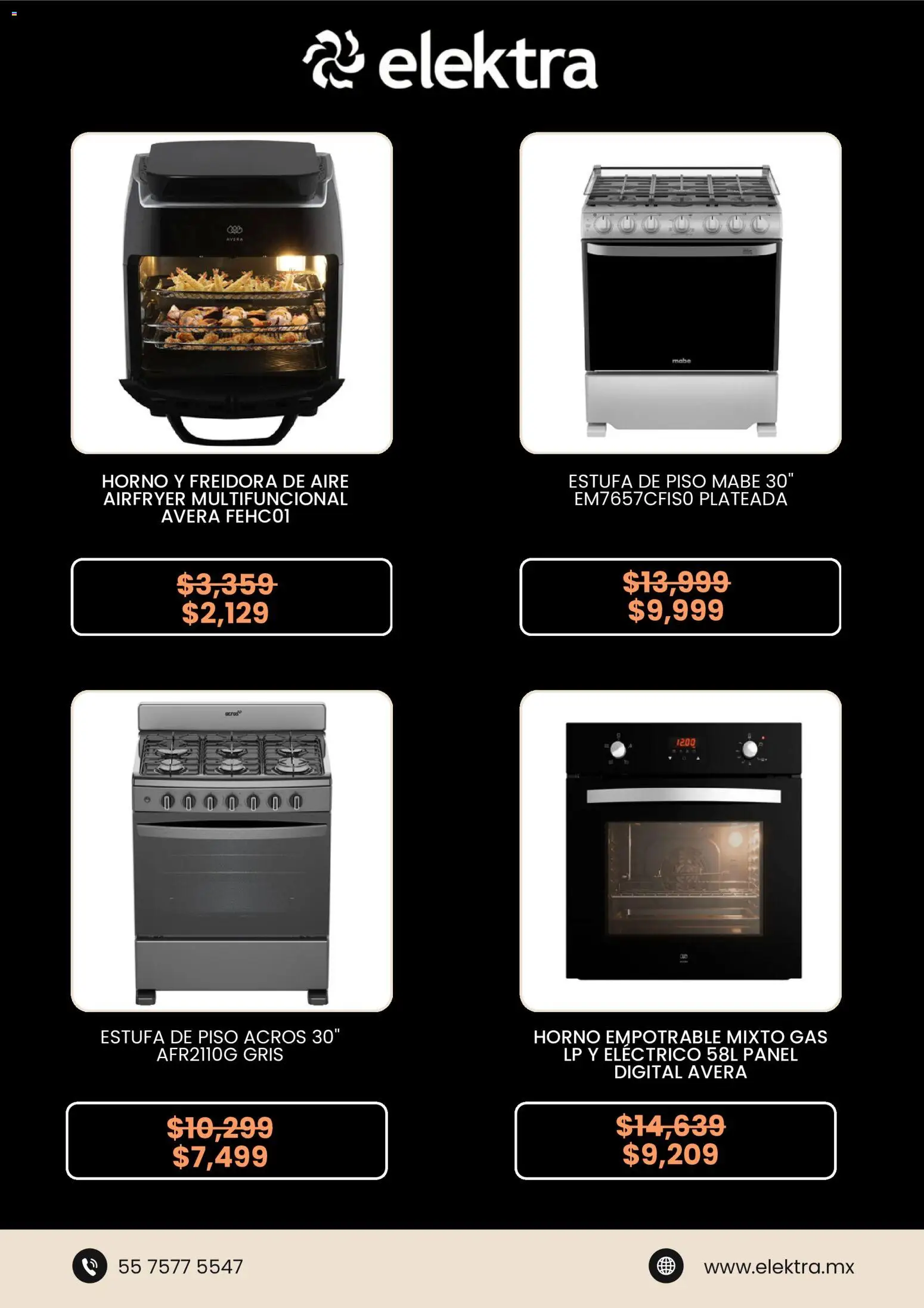 Nuevas ofertas de Elektra válidas en toda la República Mexicana desde el 26.12.2025. ¡Encuentra las mejores ofertas en Elektra catálogo! | Página: 2 | Productos: Horno, Freidora de aire, Freidora