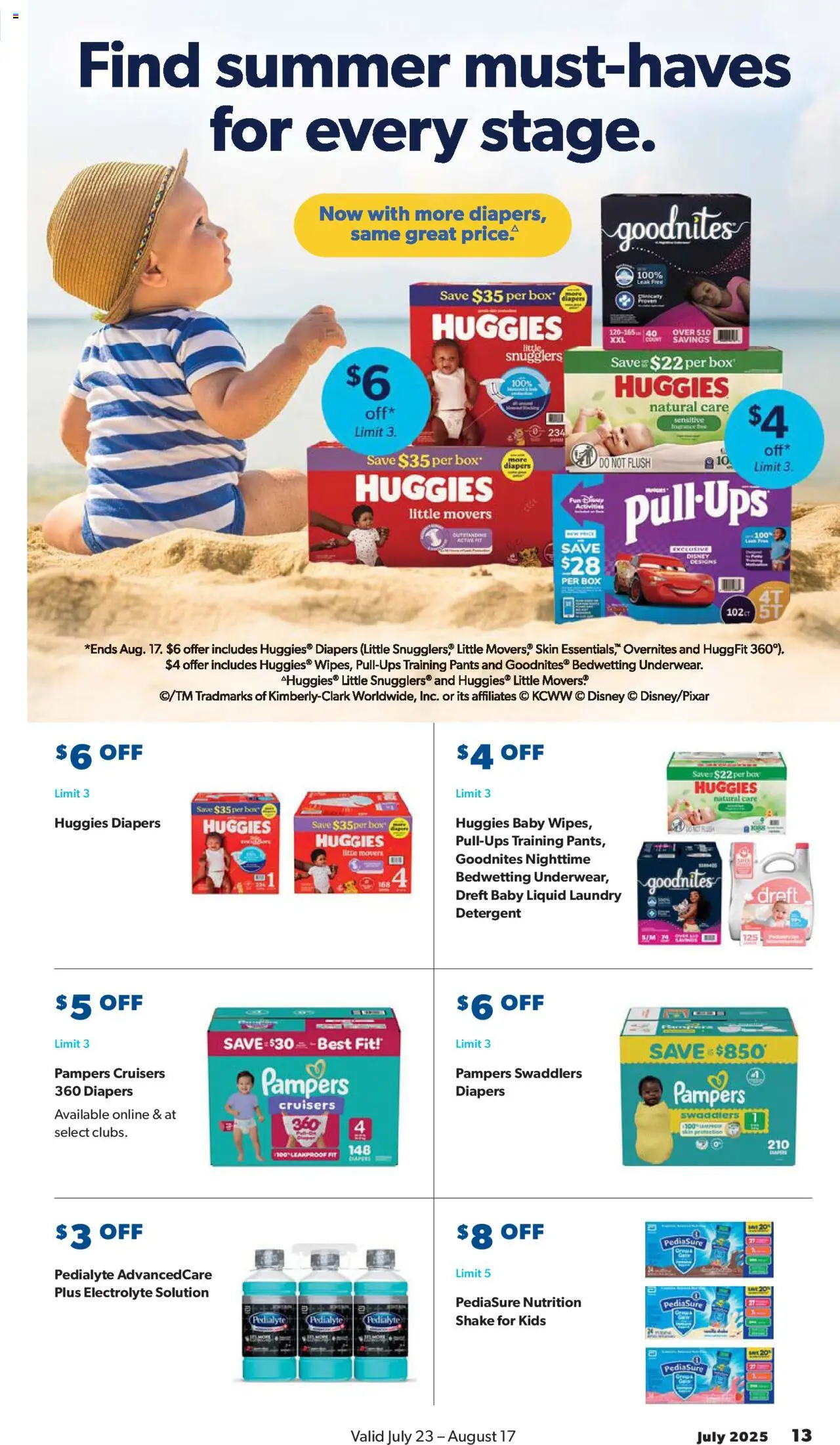 Sam's Club Instant Savings - valid from 23.07.2025 | Page: 13 | Products: Box, Detergent, Pants, Underwear
