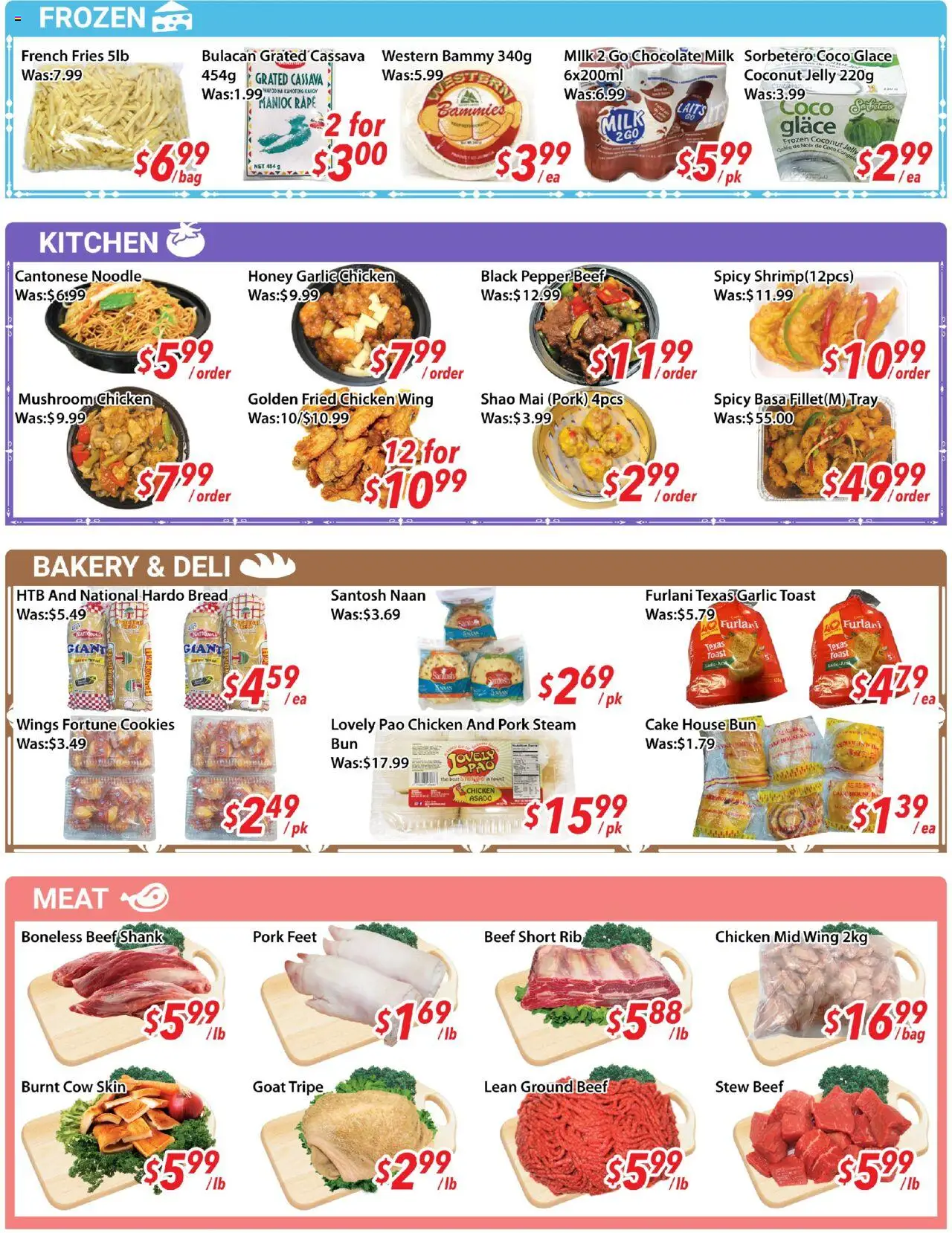Ample Food Market flyer valid from 25.07.2025 | Page: 4 | Products: Cookies, Bakery, Bread, Chicken