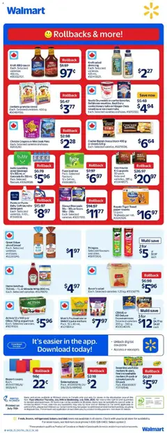 Walmart flyer valid from 24.07.2025 | Page: 3 | Products: Tea, Ice cream, Detergent, Cheese