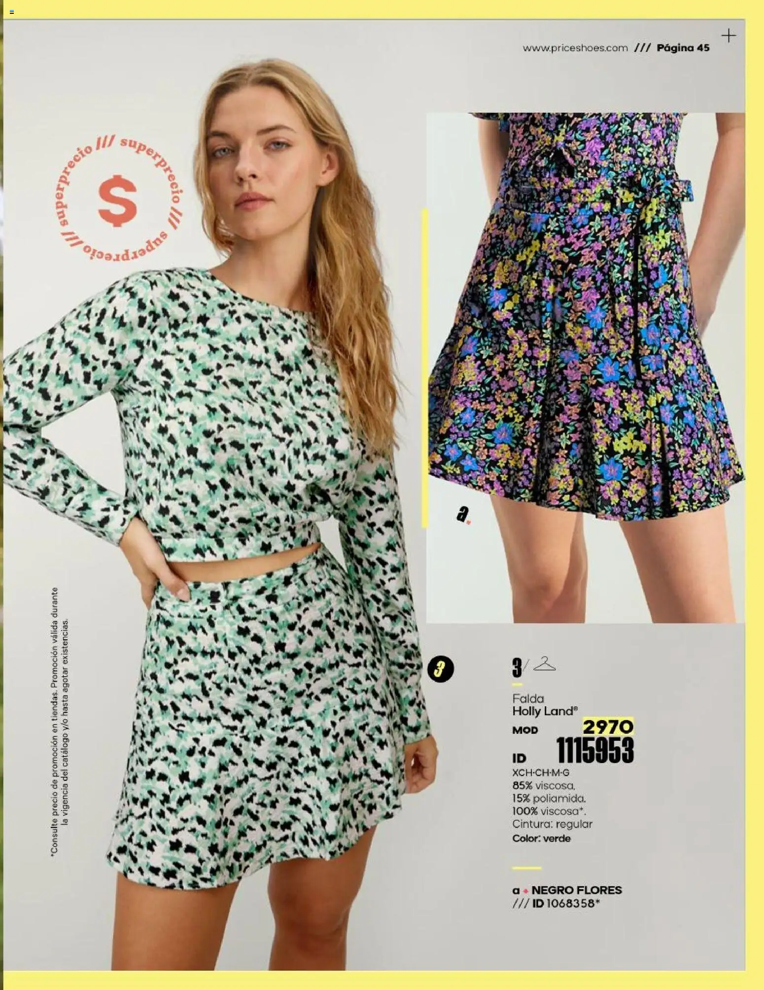 Nuevas ofertas de Price Shoes válidas en toda la República Mexicana desde el 23.01.2026. ¡Encuentra las mejores ofertas en Price Shoes catálogo Oportunidades! | Página: 45 | Productos: Falda