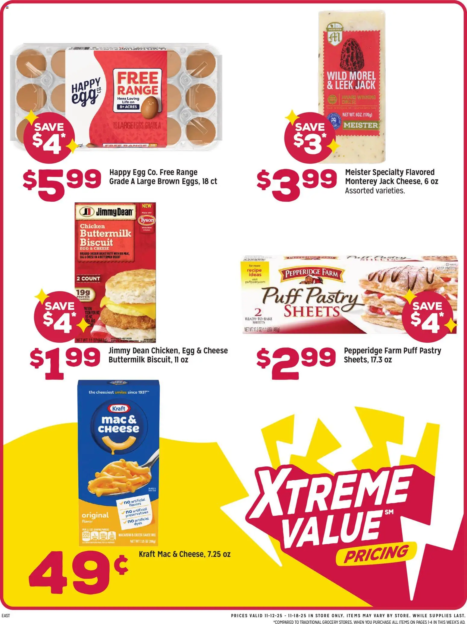 Grocery Outlet Weekly Ad - NJ - valid from 12.11.2025 | Page: 3 | Products: Cheese, Sauce, Puff Pastry