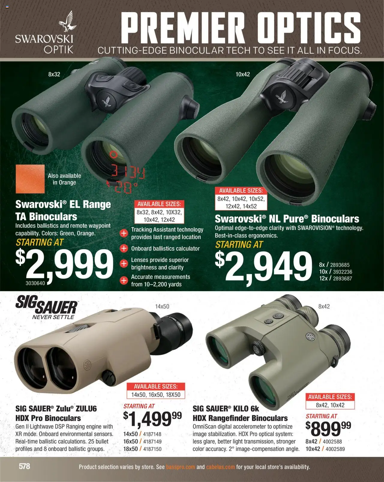 Cabela's Hunting Master 25 - valid from 11.08.2025 | Page: 578 | Products: Binocular, Rangefinder, Calculator
