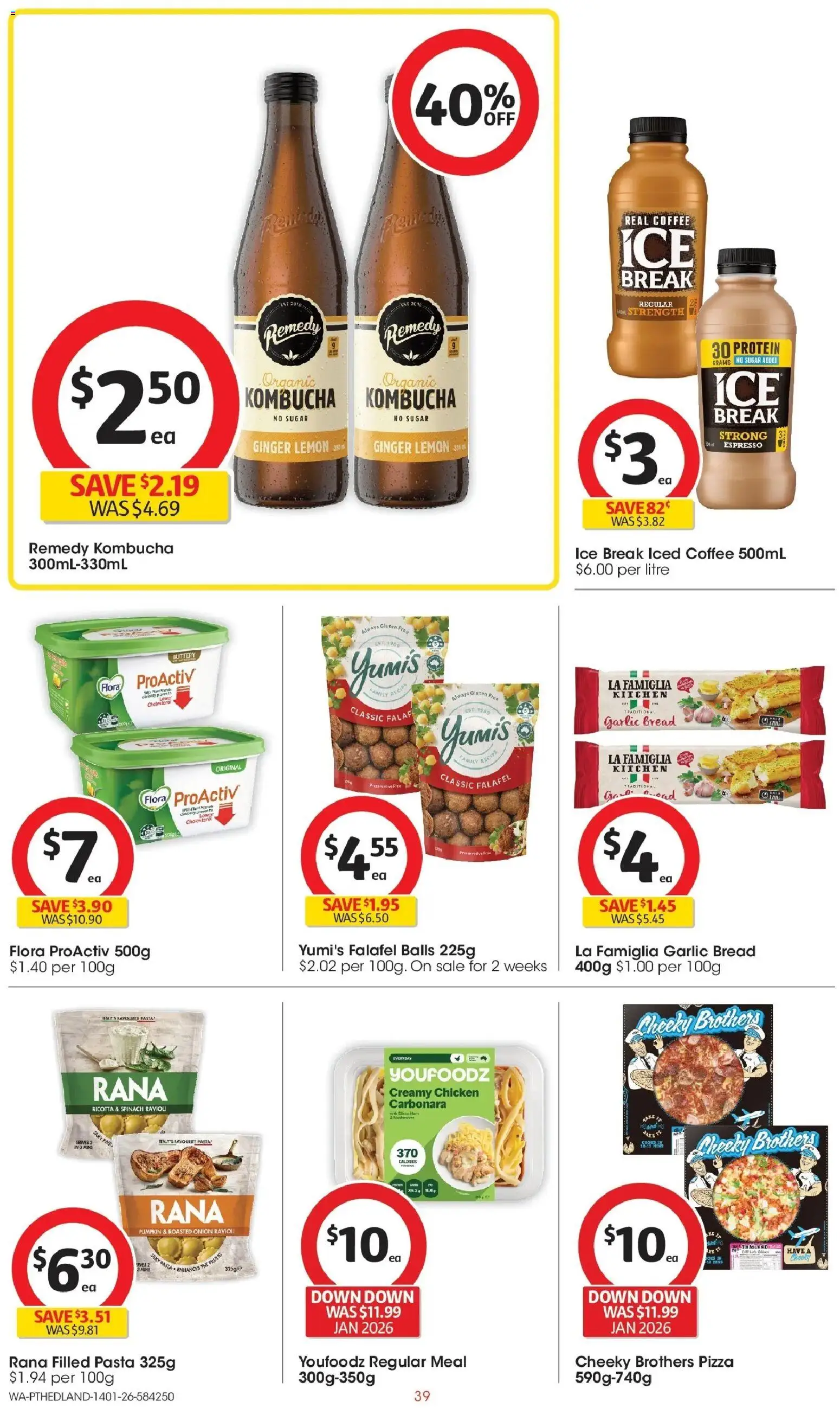 Coles catalogue - valid from 14.01.2026 | Page: 39 | Products: Bread, Chicken, Sugar, Garlic