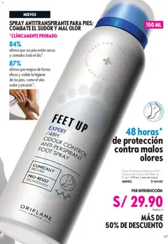 Vista previa de folleto Oriflame - Campaña 01 de la Oriflame válido desde 27.12.2025 | Página: 127 | Productos: Antitranspirante