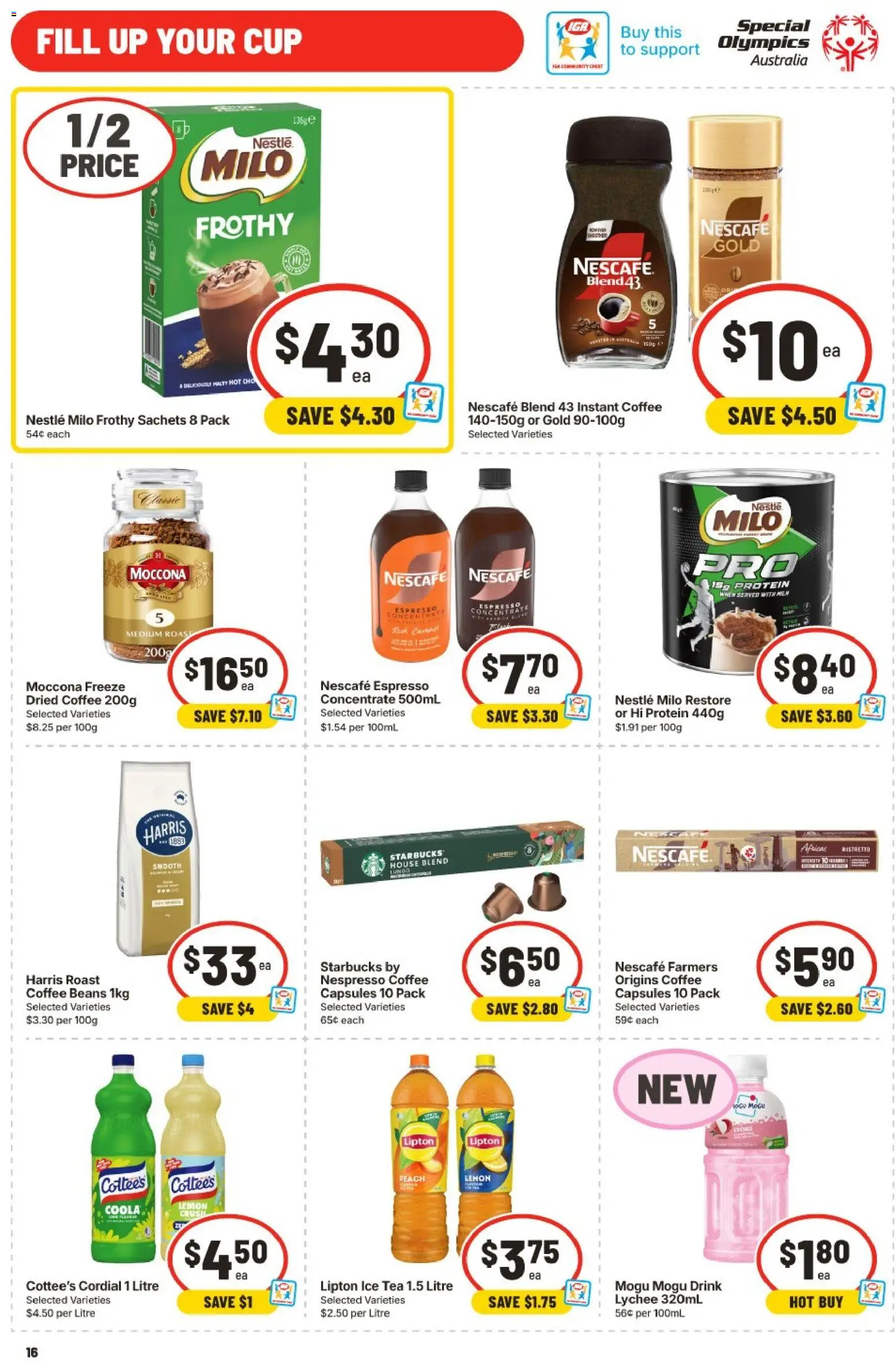 IGA catalogue - valid from 29.04.2026 | Page: 17 | Products: Coffee, Tea, Lemon, Nescafe
