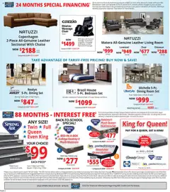 ABC Warehouse Weekly Ad - valid from 10.08.2025 | Page: 4 | Products: Chair, Ottoman, Sectional, Date