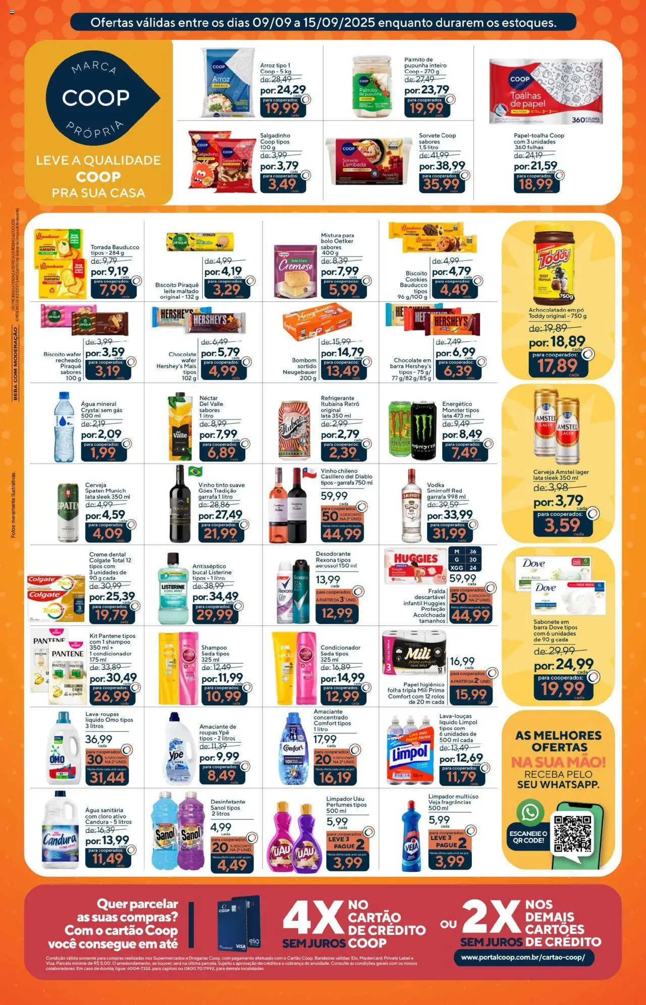 Coop Folheto - válido de 09.09.2025 | Página: 3 | Produtos: Pó, Palmito, Leite, Creme