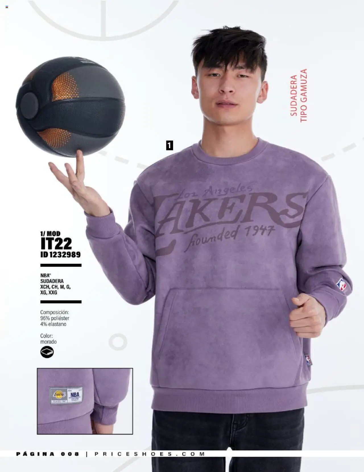 Nuevas ofertas de Price Shoes válidas en toda la República Mexicana desde el 15.10.2025. ¡Encuentra las mejores ofertas en Price Shoes - Catálogo NBA otoño / invierno 2025! | Página: 8 | Productos: Gamuza, Sudadera