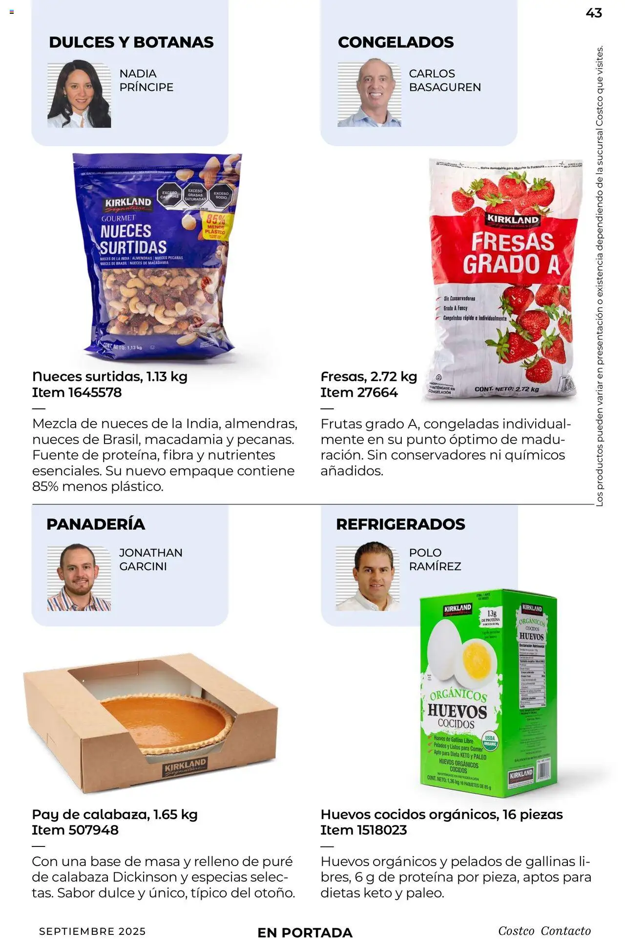 Nuevas ofertas de Costco válidas en toda la República Mexicana desde el 10.09.2025. ¡Encuentra las mejores ofertas en Costco - Catálogo Septiembre! | Página: 43 | Productos: Almendras, Huevos, Dulces, Nueces