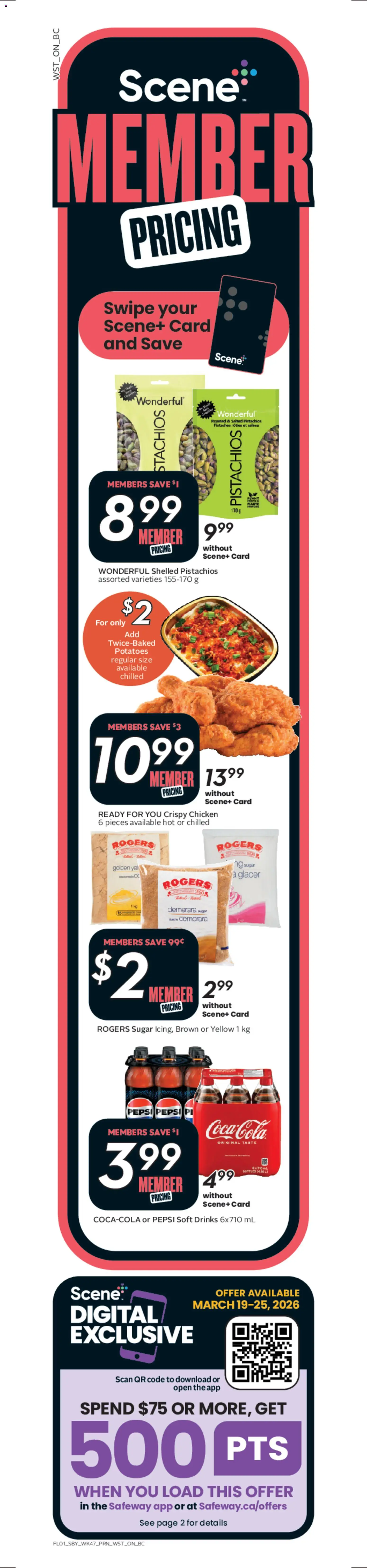 Safeway flyer valid from 19.03.2026 | Page: 2 | Products: Potatoes, Chicken