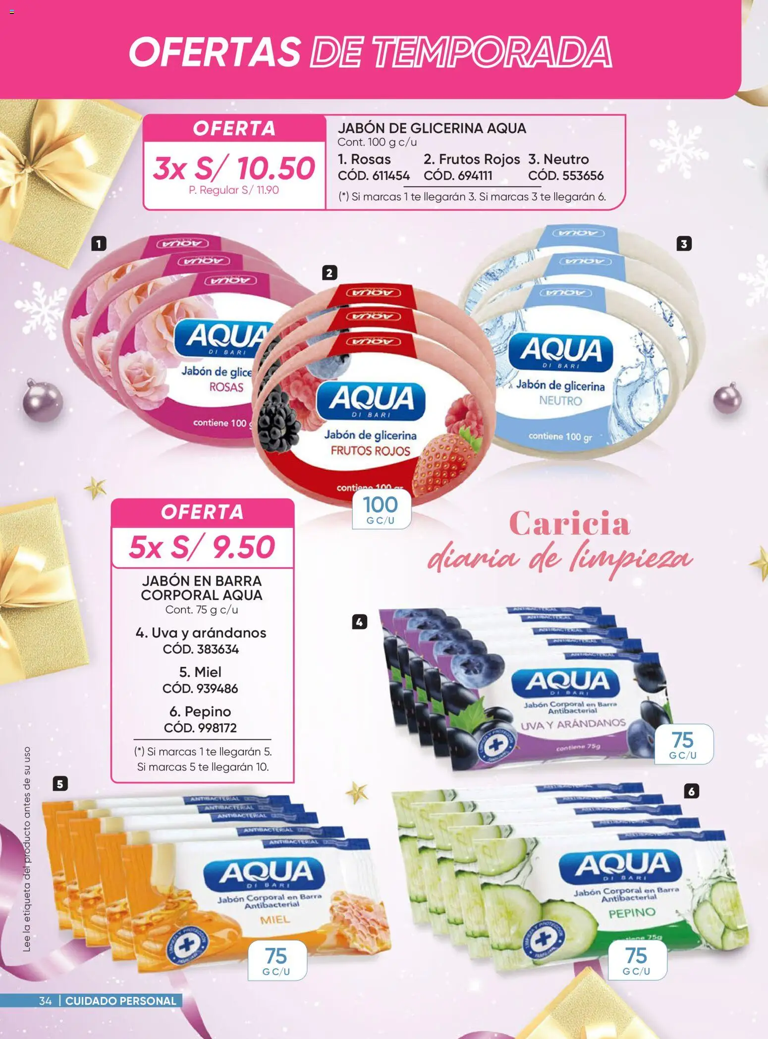 Catálogo Azzorti válido desde 03.11.2025 | Página: 34 | Productos: Jabón, Té, Arándanos