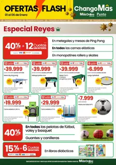 Vista previa Changomas Black Friday válido desde el 01.01.2026 | Página: 9 | Productos: Cama elástica, Mesa, Pelota, Guantes