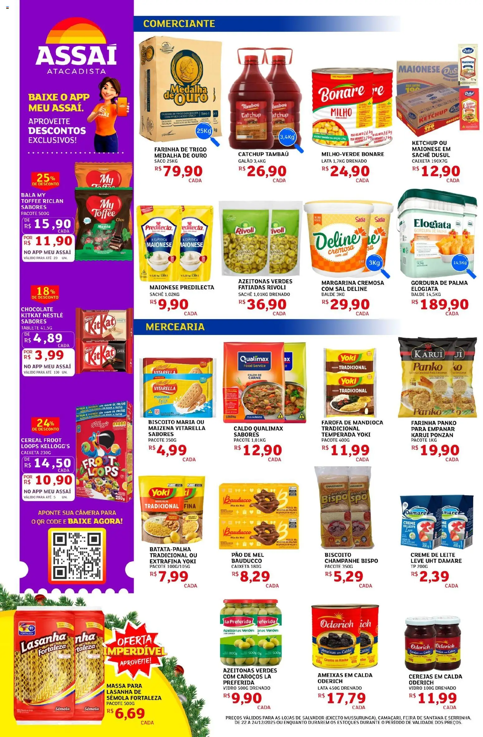 Assaí Atacadista Folheto - válido de 22.12.2025 | Página: 2 | Produtos: Ferro, Biscoito, Farinha de trigo, Pão