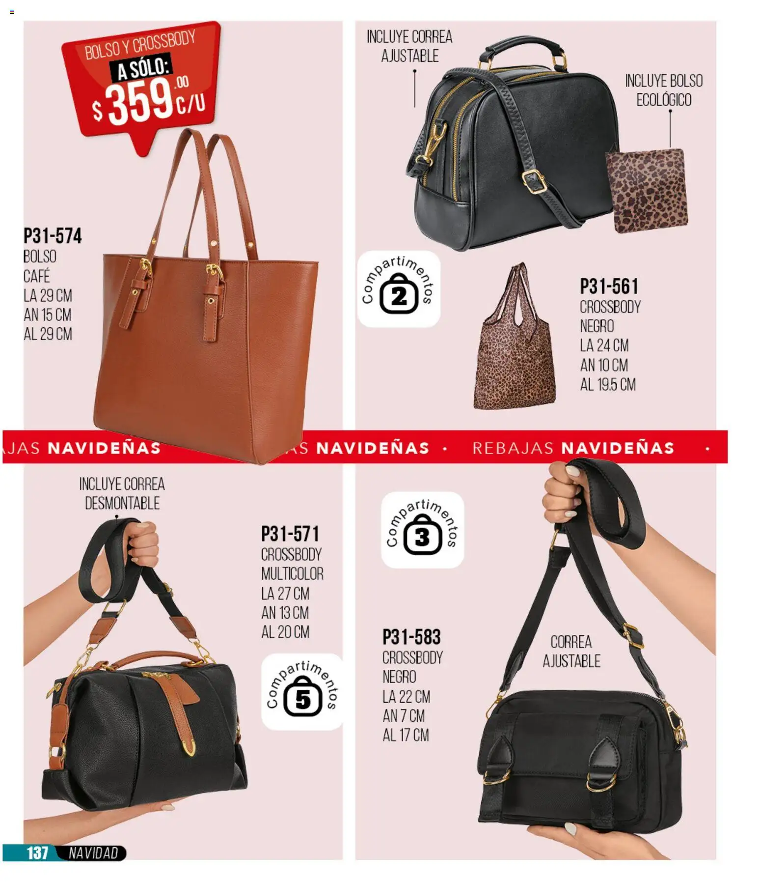 Nuevas ofertas de Cklass válidas en toda la República Mexicana desde el 30.11.2025. ¡Encuentra las mejores ofertas en Cklass catálogo Rebajas Navideñas Calzado! | Página: 569 | Productos: Bolso, Café