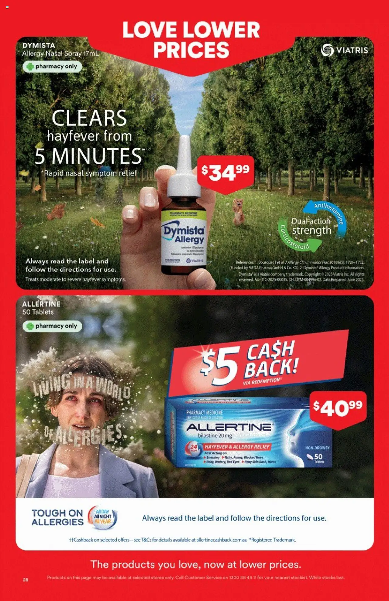 Priceline Pharmacy catalogue - valid from 14.08.2025 | Page: 28 | Products: Date, Nasal spray, Tablets, Allergy