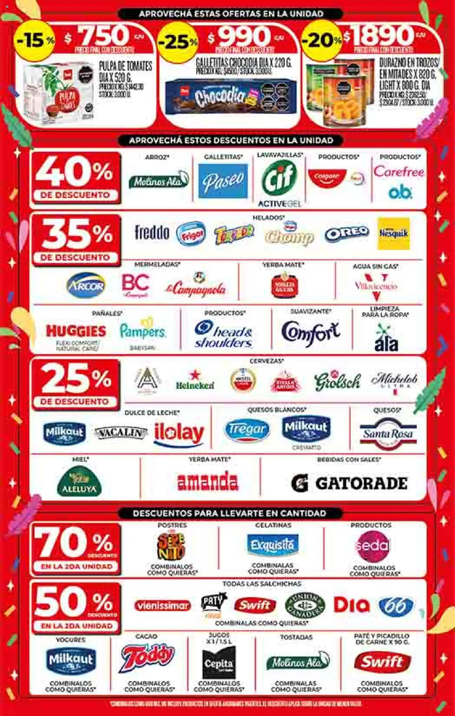 Dia - Ofertas - Salta y Jujuy │ válido desde el 11.02.2026 | Página: 2 | Productos: Yerba, Durazno, Agua, Tomates