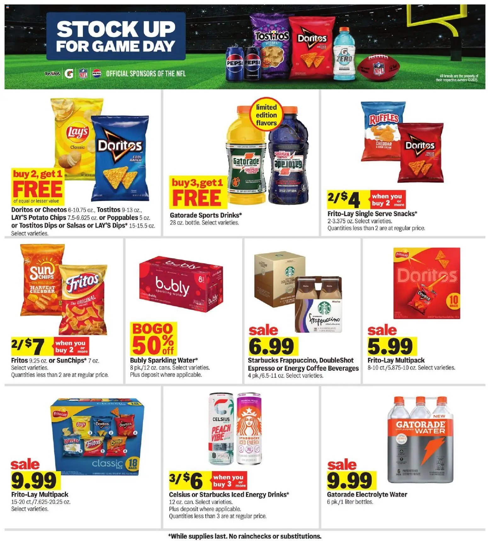 Meijer Weekly Ad - MI - valid from 29.10.2025 | Page: 36 | Products: Cheese, Chips, Peach, Game