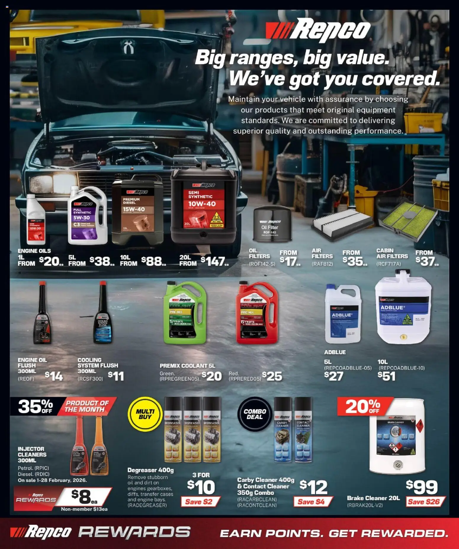 Repco catalogue - valid from 28.01.2026 | Page: 4 | Products: Cleaner, Oil, Wine