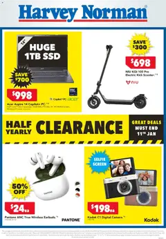 Preview of Harvey Norman Computers & Tech Clearance Digital Catalogue - valid from 03.01.2026