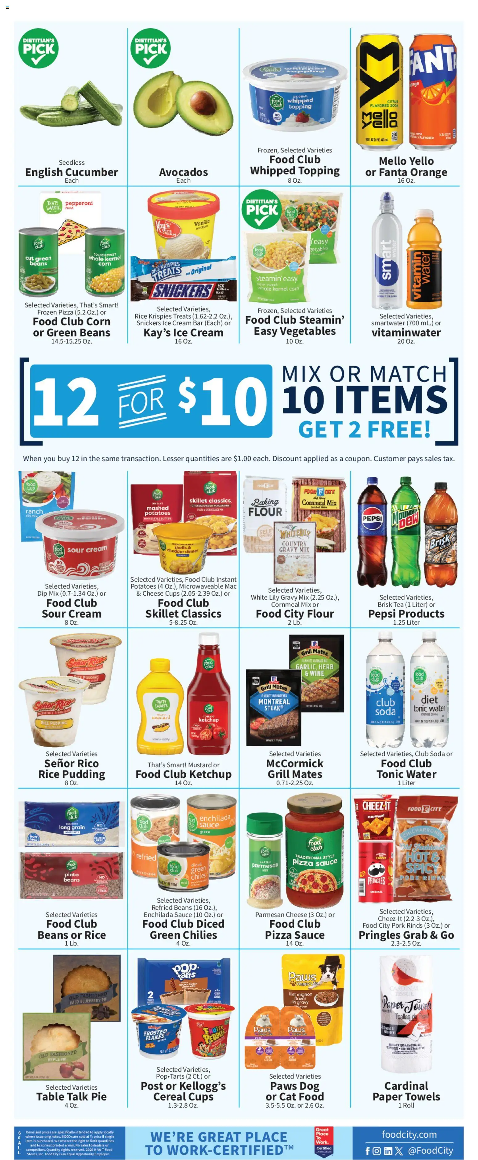 Food City Weekly Ad - valid from 22.04.2026 | Page: 8 | Products: Vitamin, Butter, Tea, Apple Pie