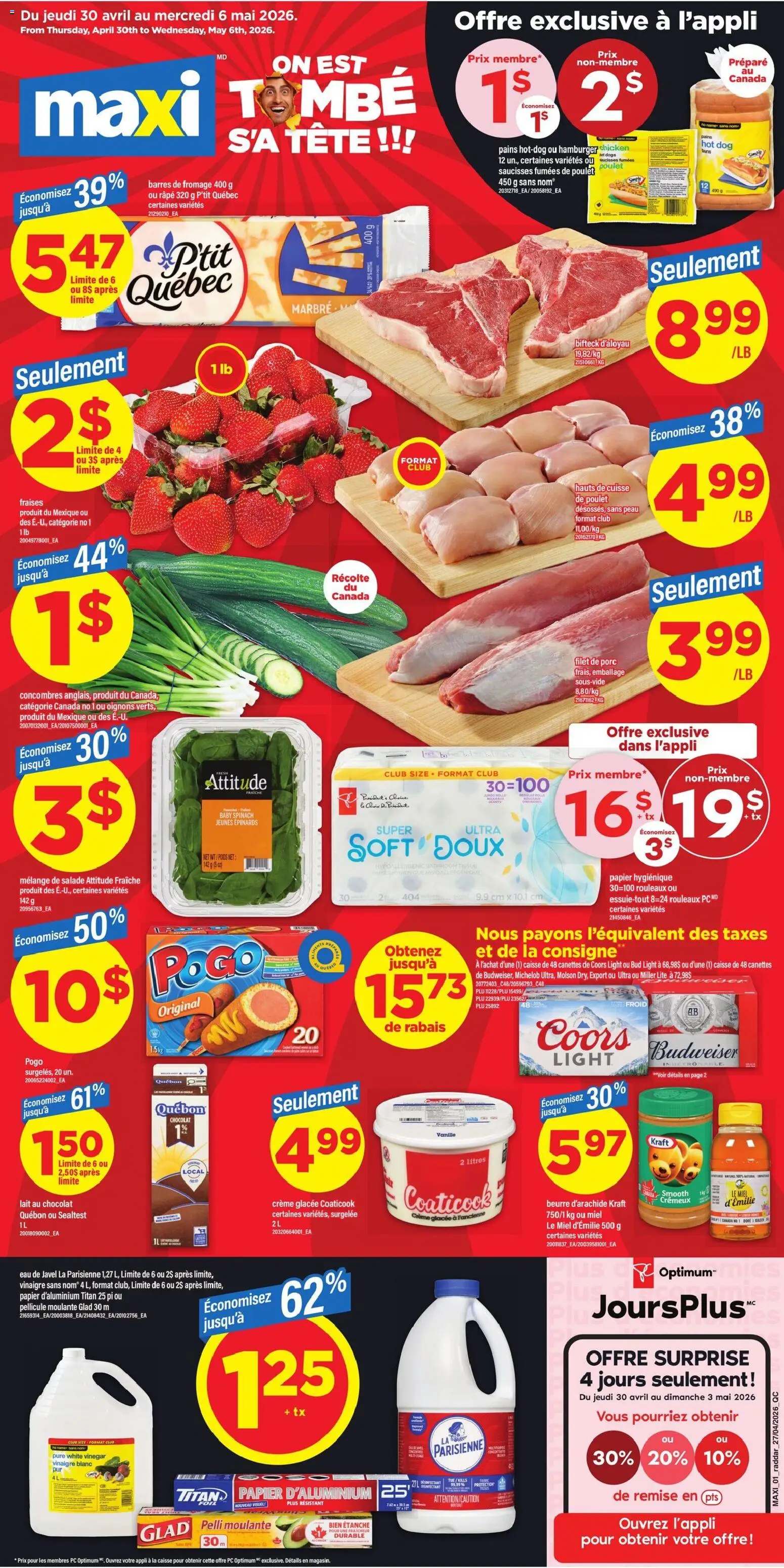 Maxi flyer valid from 30.04.2026 | Page: 1 | Products: PC, Chicken