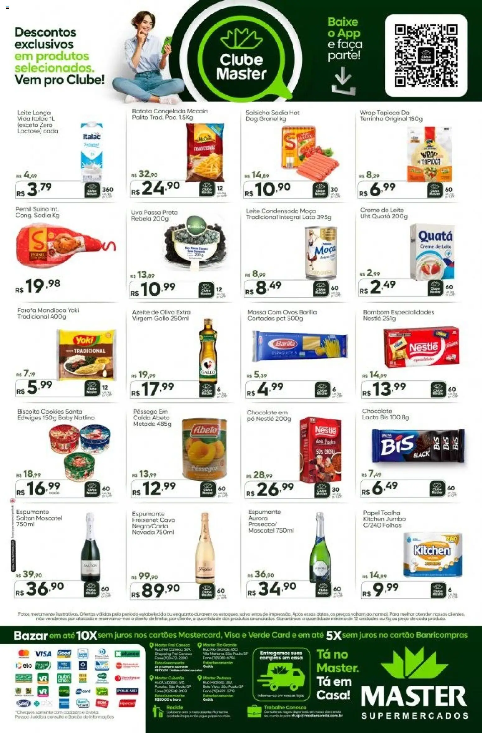 Master Folheto - válido de 12.12.2025 | Página: 2 | Produtos: Faca, Batata, Cookies, Bombom