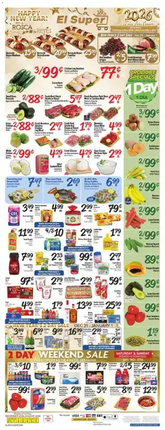 Preview of El Super weekly ads valid from 31.12.2025