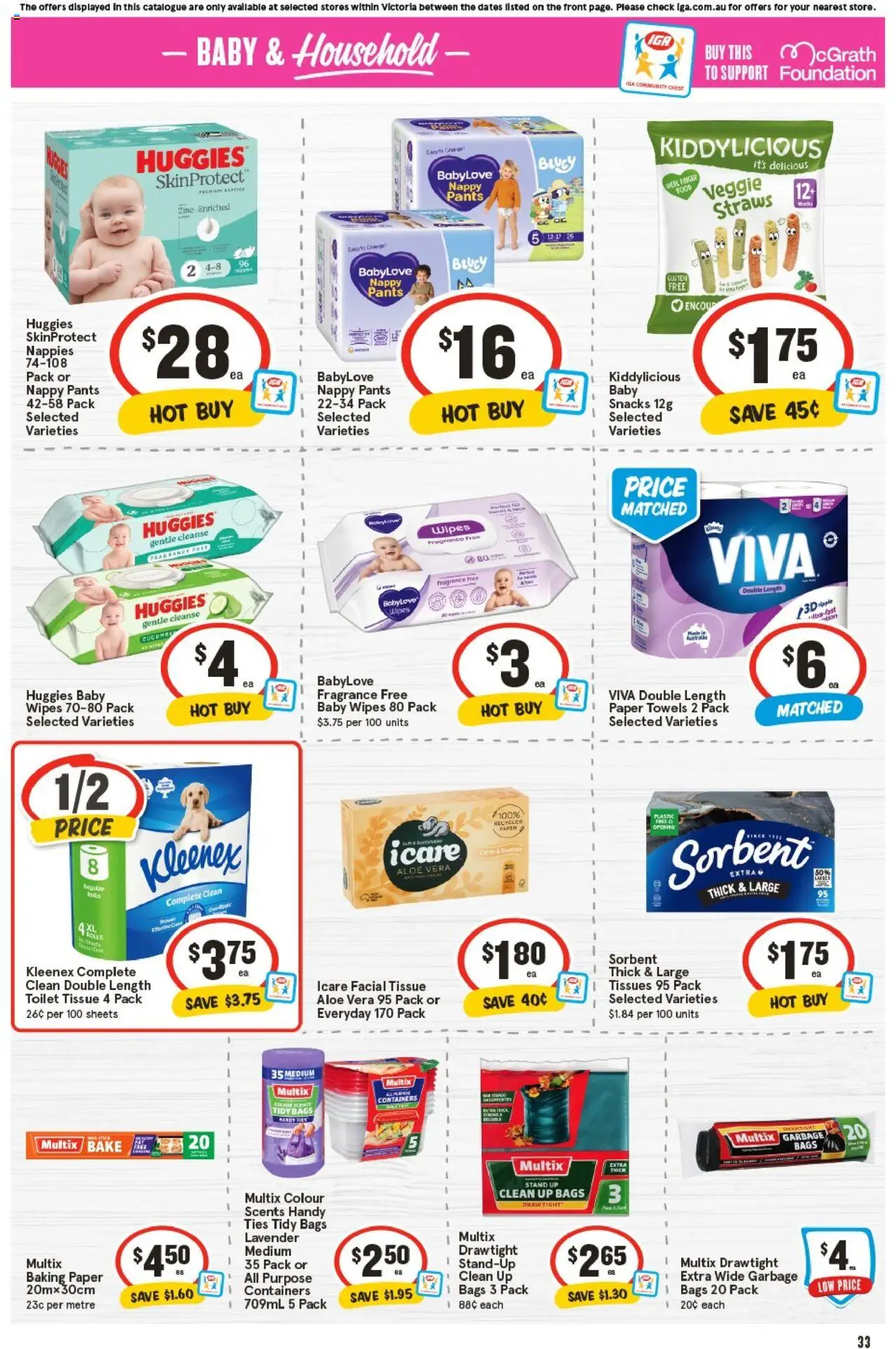 IGA catalogue - valid from 17.09.2025 | Page: 32 | Products: Household, Fragrance, Towels, Pants