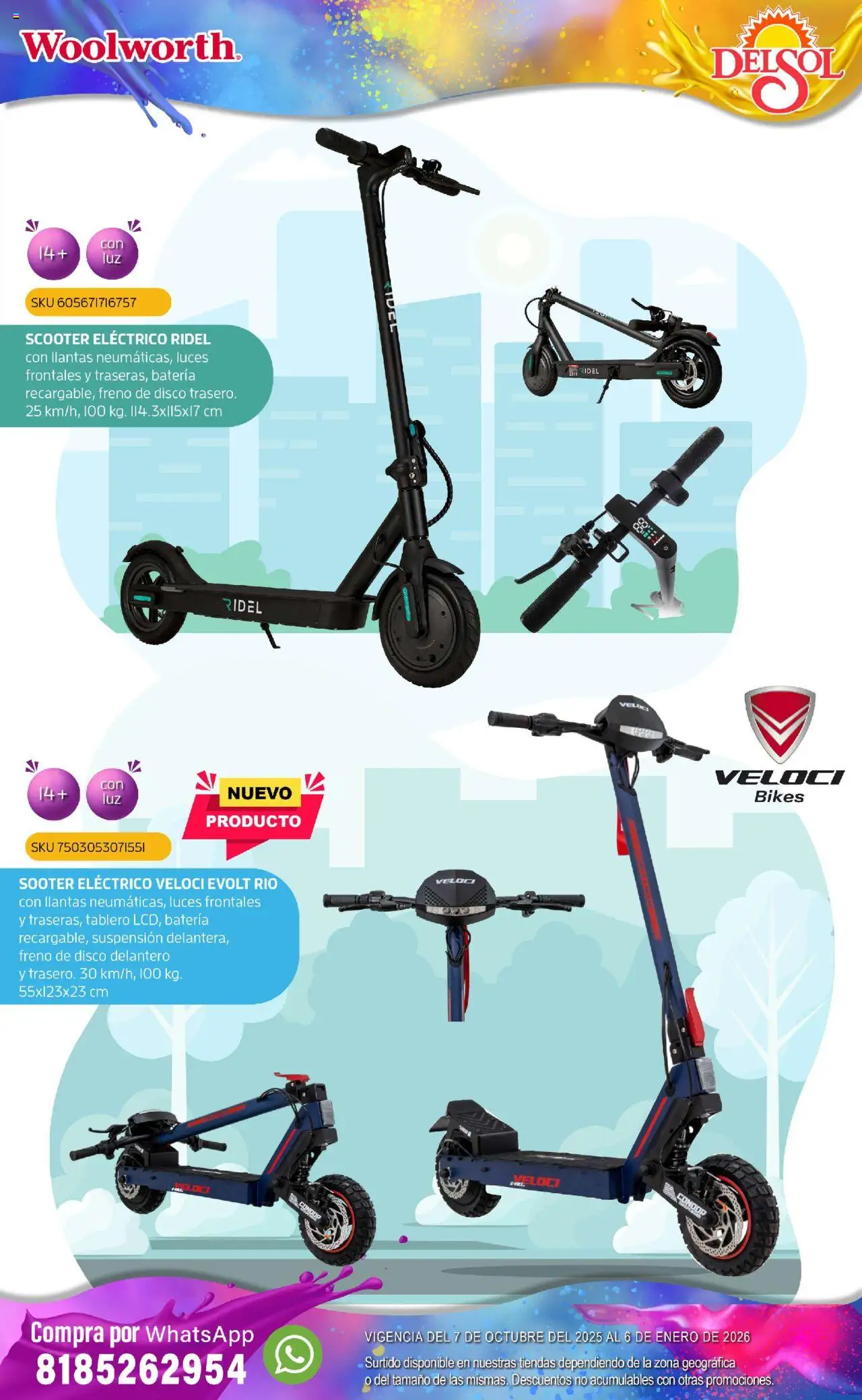 Nuevas ofertas de Del Sol y Woolworth válidas en toda la República Mexicana desde el 07.10.2025. ¡Encuentra las mejores ofertas en Del Sol y Woolworth - Catálogo Castillo Del Juguete! | Página: 221 | Productos: Disco, Scooter, Batería