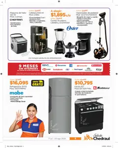 Nuevas ofertas de Chedraui válidas en toda la República Mexicana desde el 17.07.2025. ¡Encuentra las mejores ofertas en Chedraui - Folleto Cuesto Menos! | Página: 9