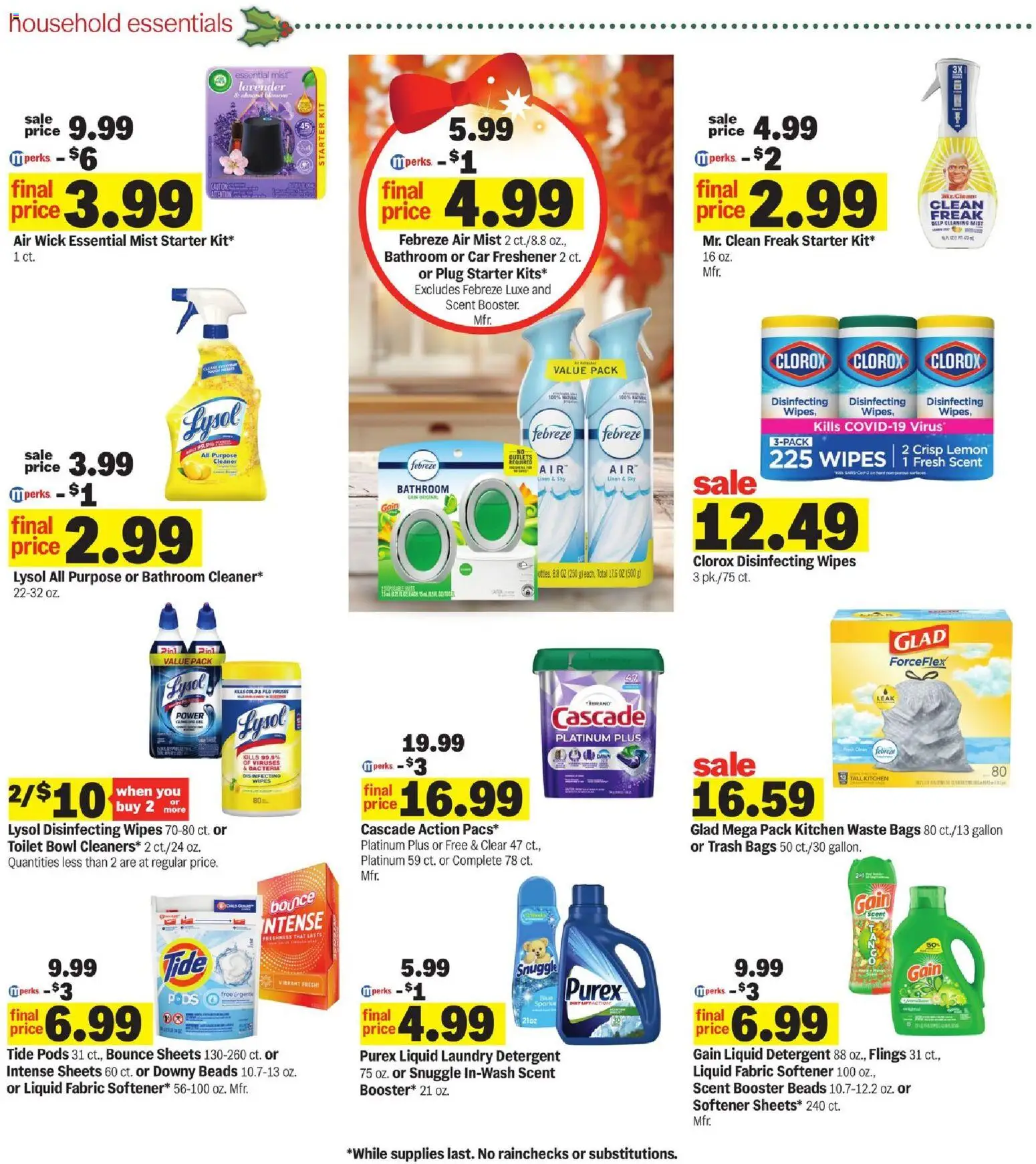 Meijer Weekly Ad - MI - valid from 12.11.2025 | Page: 28 | Products: Fabric softener, Detergent, Starter, Lemon