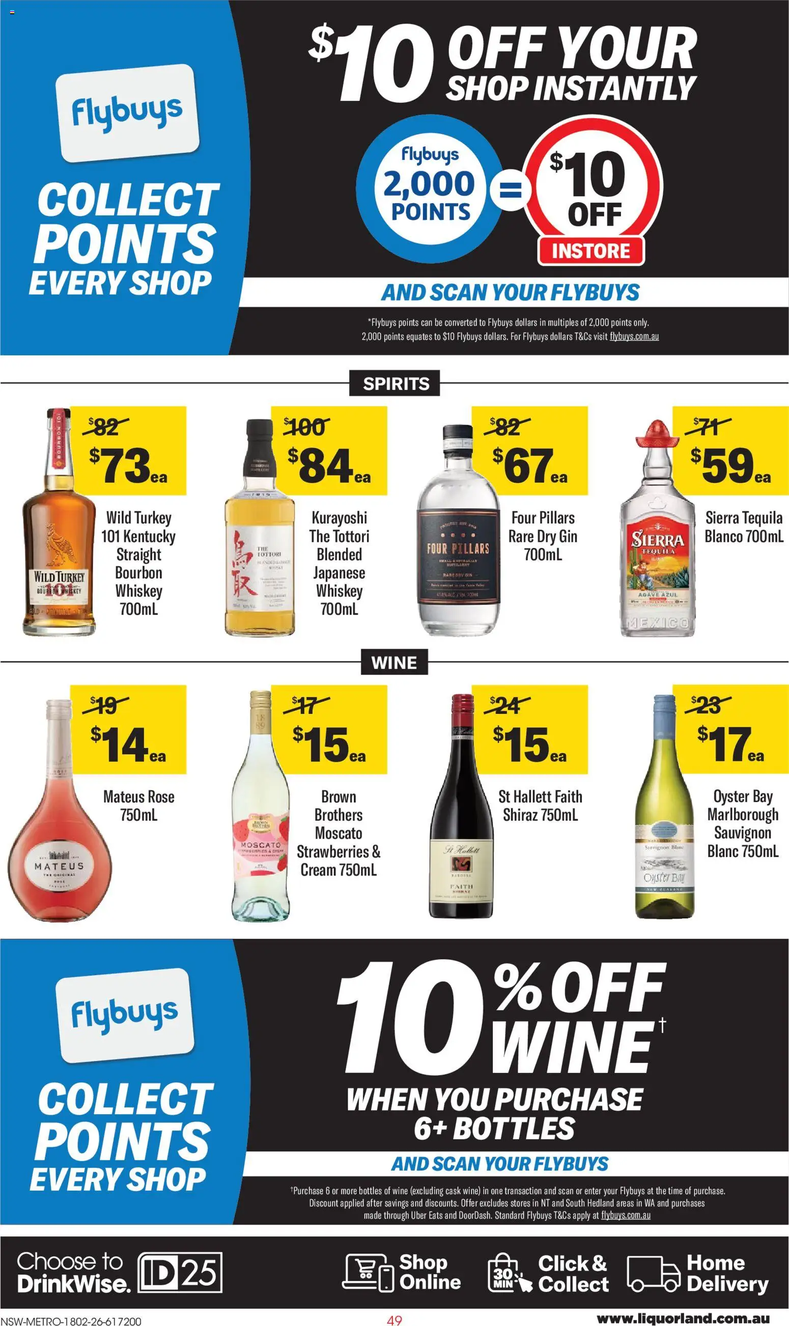 Coles catalogue - valid from 18.02.2026 | Page: 49 | Products: Wine, Bourbon, Gin, Turkey