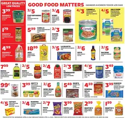 Preview of Sedano's weekly ads valid from 08.04.2026 | Page: 6 | Products: Rice, Chips, Cookies, Salad