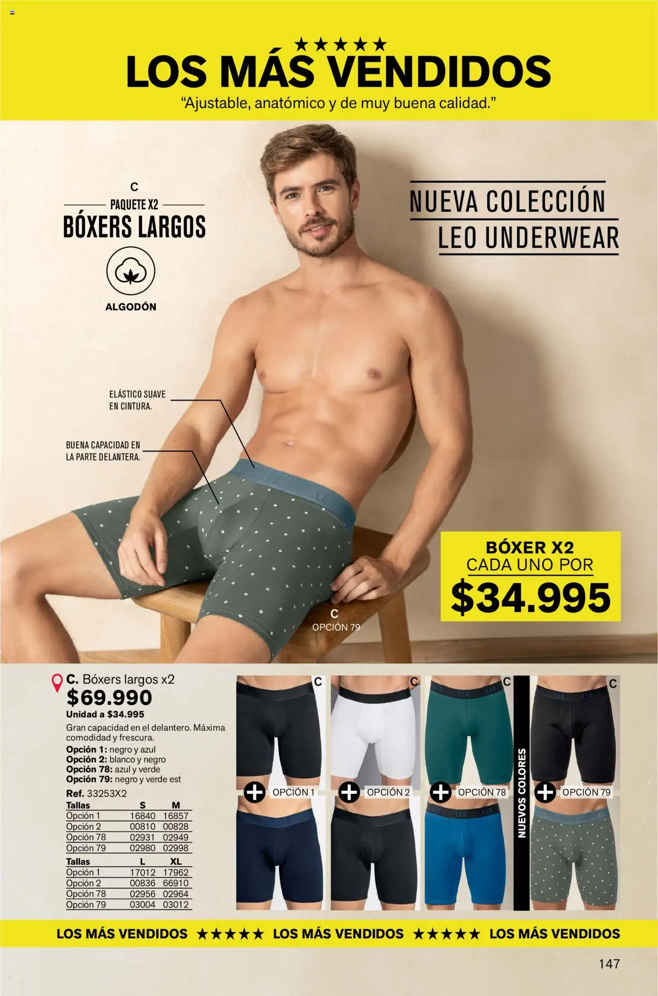Leonisa revista - valida desde el 12.09.2025 | Página: 147 | Productos: Algodón, Boxers