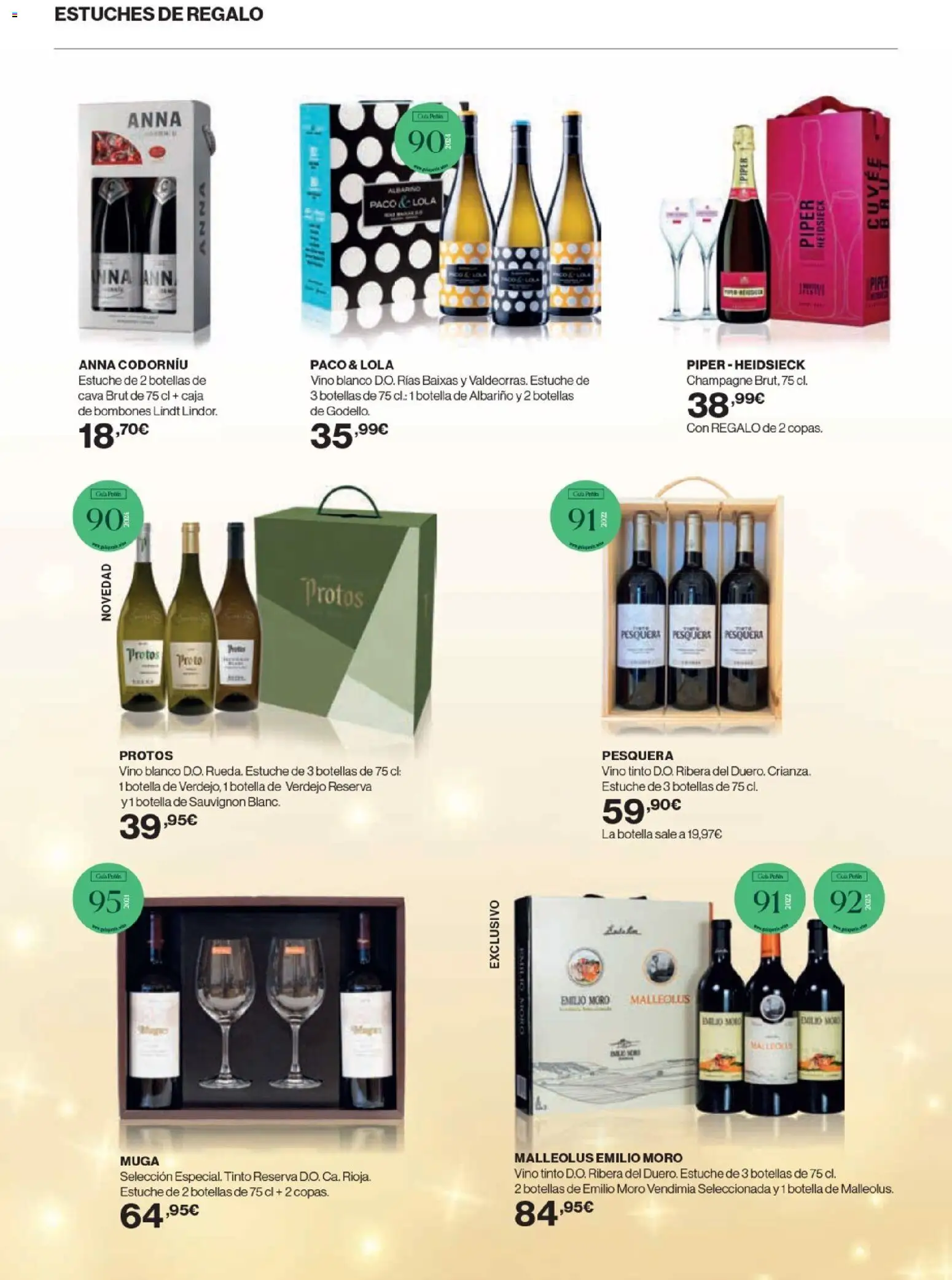 Nuevas ofertas de El Corte Inglés válidas en toda la República Mexicana desde el 20.11.2025. ¡Encuentra las mejores ofertas en El Corte Inglés catálogo La Bodega ! | Página: 6 | Productos: Estuche, Cava, Botella, Vino